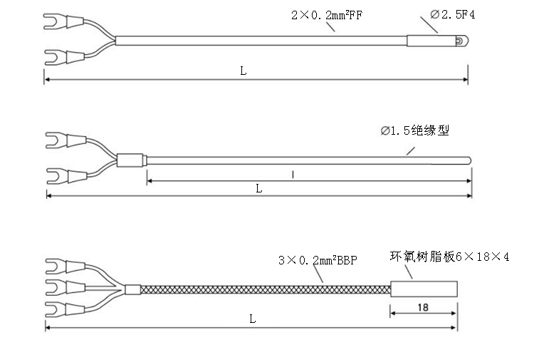 電機線圈繞組用熱電偶（阻）產(chǎn)品結構